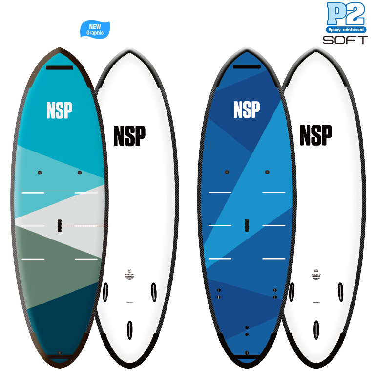 2023 NSP P2 SOFT ;SOFTTOP ;8'0" x 29 1/2" x 4" 106.3L ;オリーブ