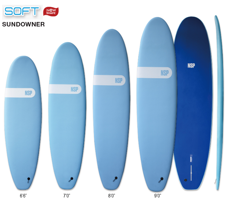 2021 NSP SUNDOWNER ;SOFTBOARD ;6'6",7'0",8'0",9'0" ;スカイブルー